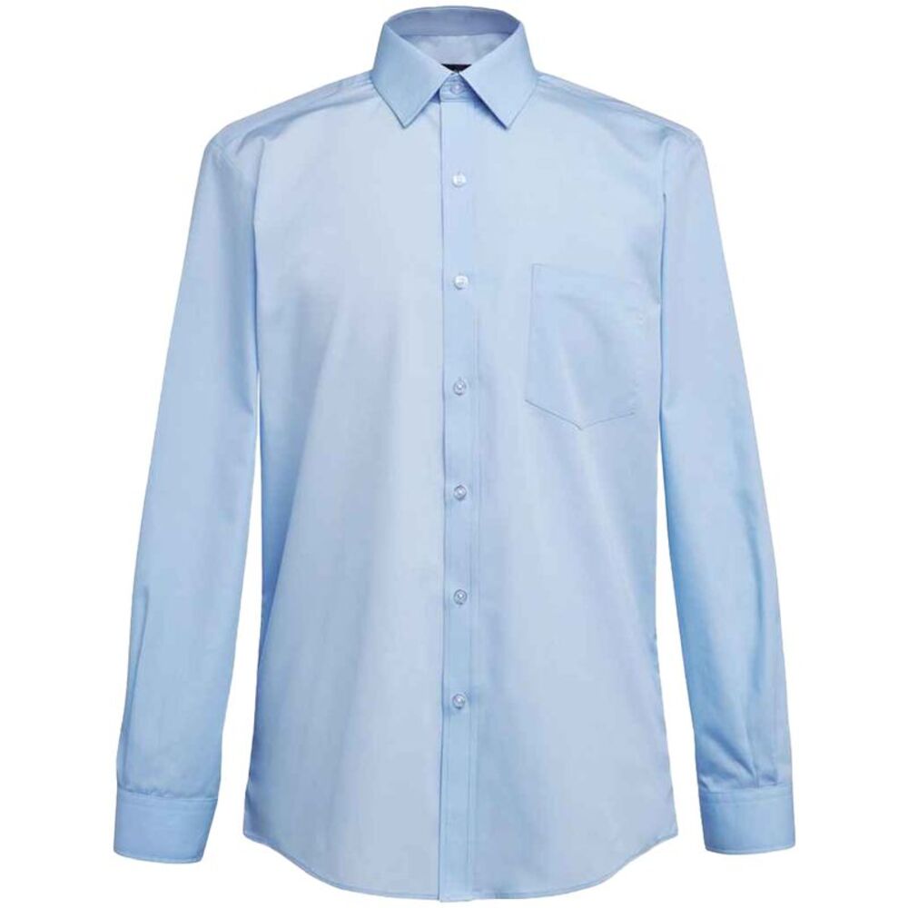 Brook Taverner Mens Juno Poplin Shirt / Sky Blue